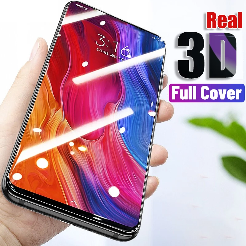 3D настоящее полное покрытие закаленное стекло для Huawei P Smart Z 2019 Y6 2018 Защита экрана