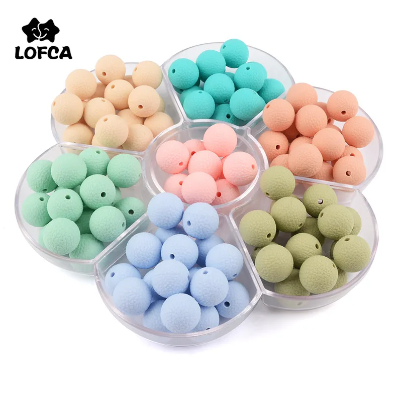 Silicone Leather Look Beads Teether Lofca Silicone Teething Necklace