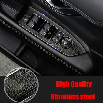 

Stainless steel For MAZDA CX-5 2017-2020 LHD Accessories Door Window glass Lift Control Switch Panel cover Trim Car Styling