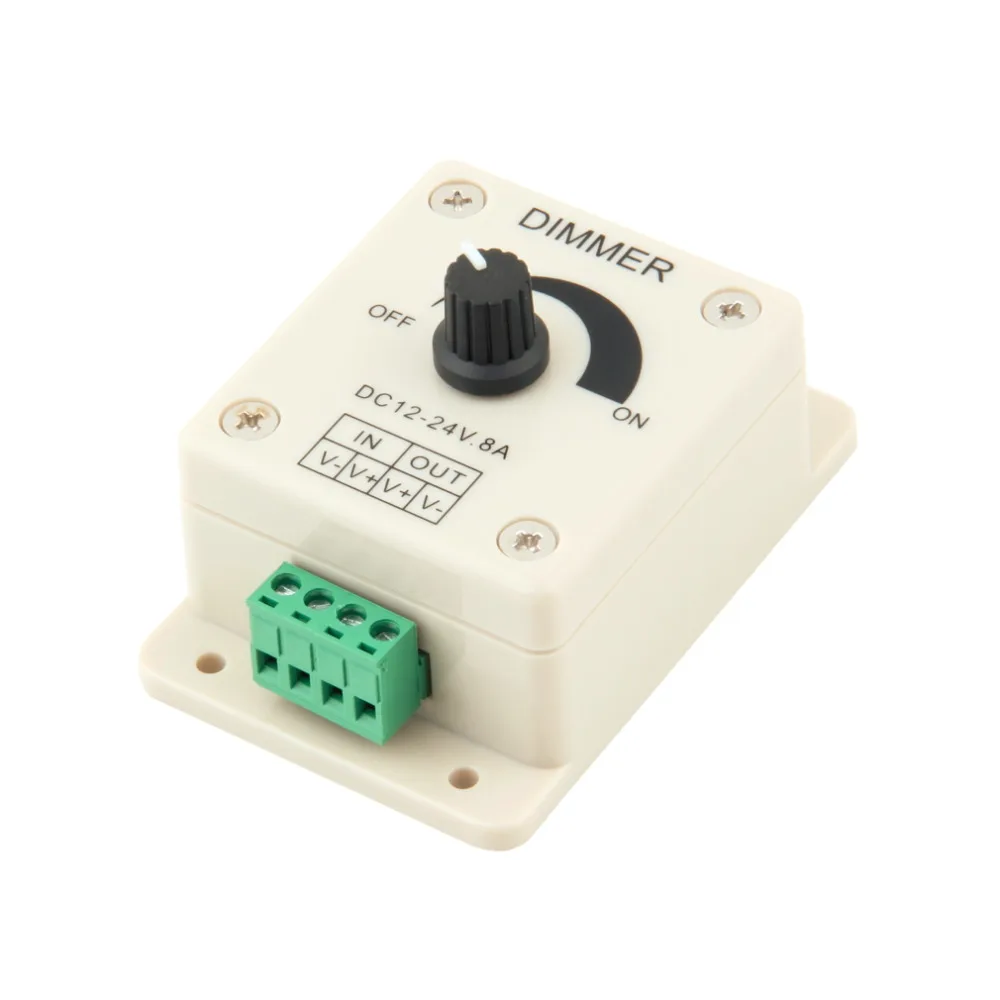 12V 8A PIR Sensor LED Strip Light lamps Switch Dimmer Brightness Controller