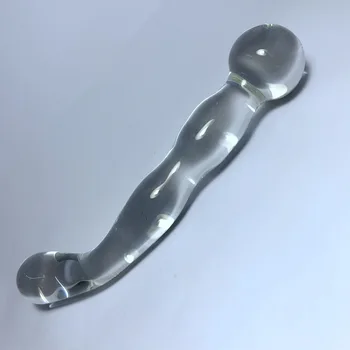 170*35mm 138g Pyrex Glass Dildo Artificial Penis Crystal Fake Anal Plug Prostate Massager Masturbate Sex Toy for Adult Gay Women 5