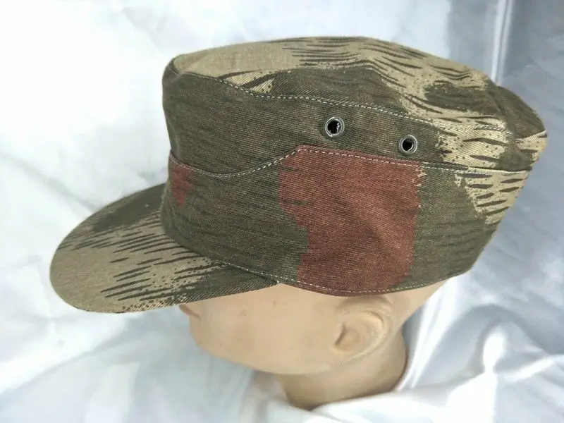 tomwang2012. WWII WW2 GERMAN ARMY ELITE SWAMP CAMO M43 CAMOUFLAGE FIELD CAP HAT COLLECTION MILITARY WAR REENACTMENTS