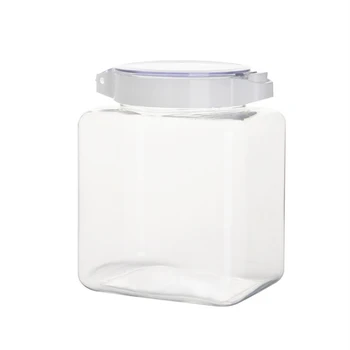 

Kitchen Transparent Sealed Jar Grain Storage Jars Spice Nuts Food Storage Plastic Container HFing