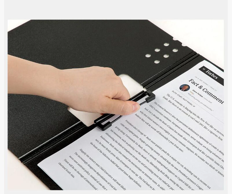 Fizz Orizzontale A4 Cartella Texture Opaca Portatile Pad Portatile Pen Tray Addensare Valigetta Scuola di Forniture Per Ufficio - immagine 4