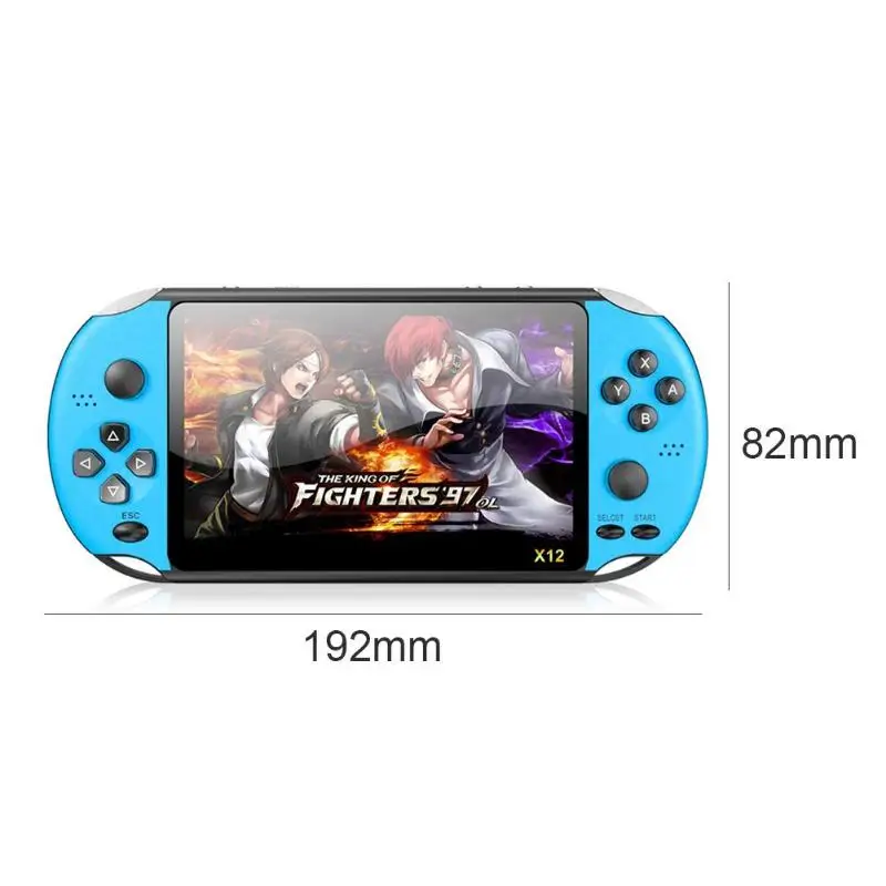 Blue Прочная игровая консоль многофункциональная X12PLUS ручка игровая консоль Ретро игровой плеер Встроенный 2000 для игр GBA FC NES - Цвет: Blue