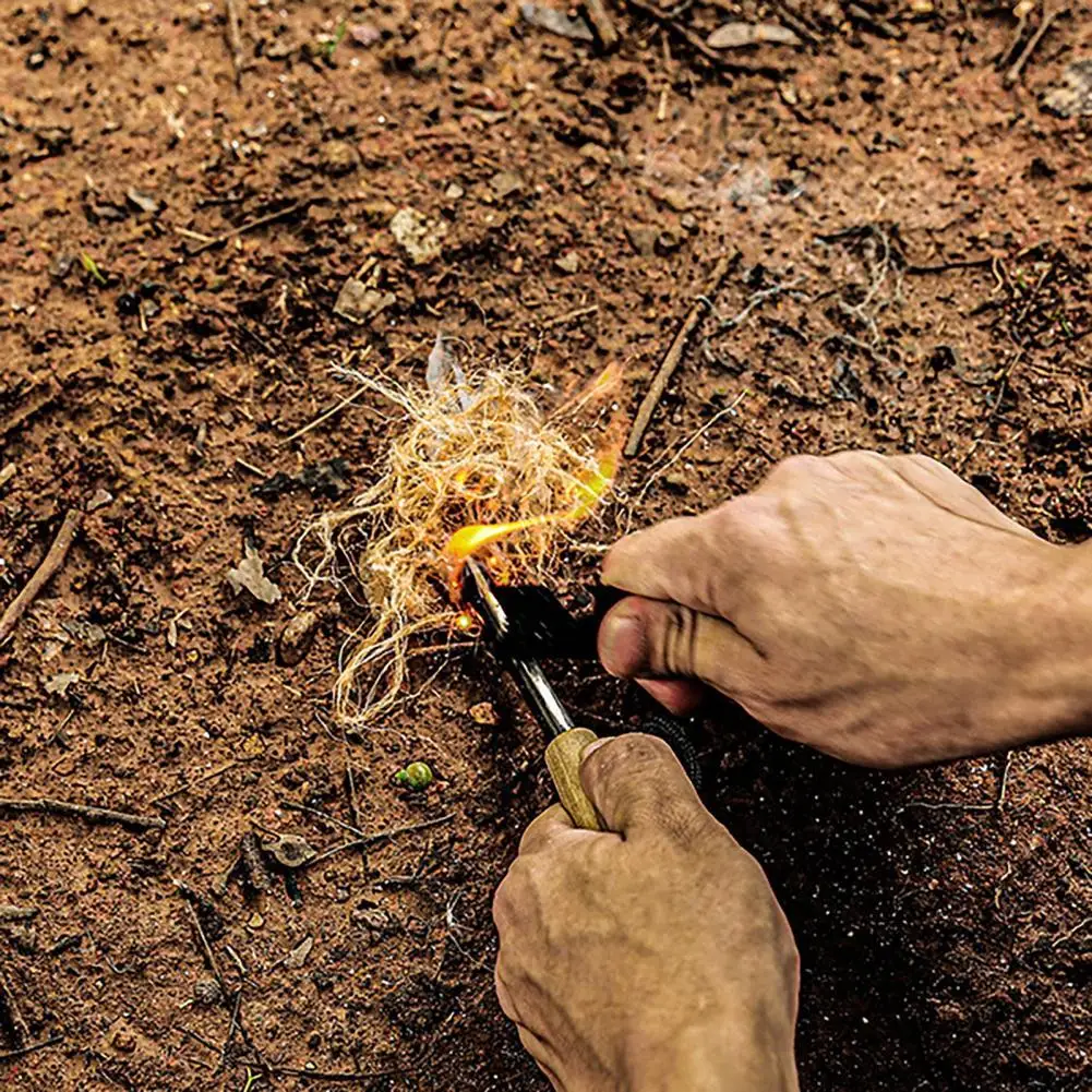 Comodo Piccolo Escursionismo All'Aperto Campeggio Leggero Tinder Facilmente Trasportare Tinder Cord Multifunzionale Per Il Viaggio