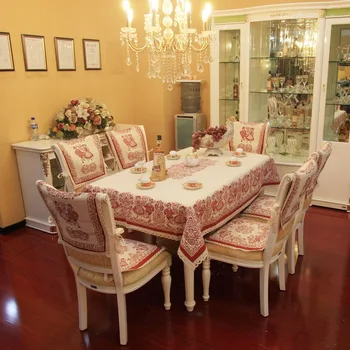 

the face shop man er Consignment Explosion Cotton can yi dian European Vintage Jacquard Dining Chair Set to Sample Custom