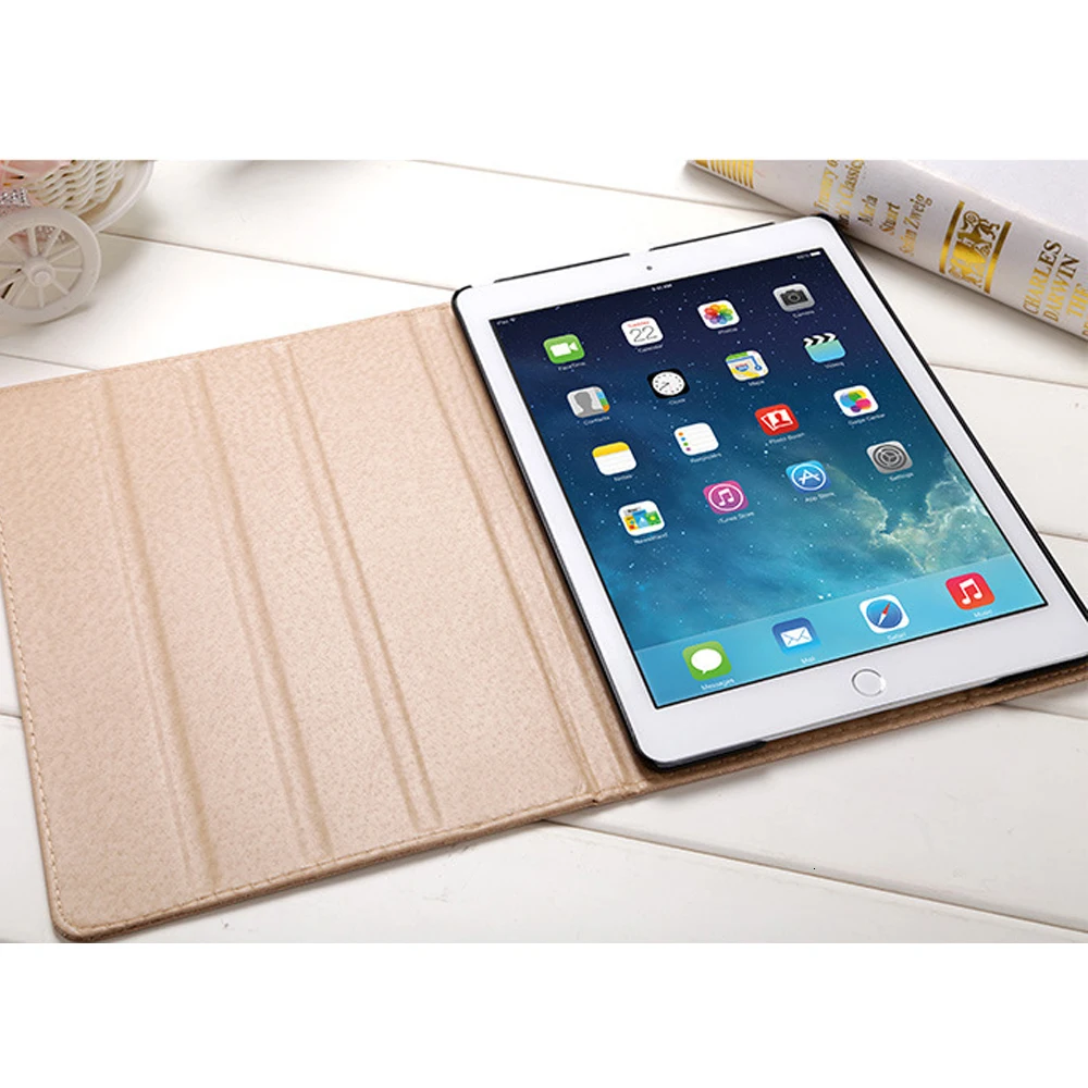 PU Leather Case For IPad Air 2 /1 Wakeup/Sleep Cover Case For IPad Case 9.7 Stand Smart Cover For IPad Air 2 Case