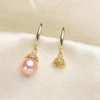 

Pearl Earrings fittings factory diy jewelry making Earrings Base Settings Gold Filling Classic Earrings Findings for Women charm