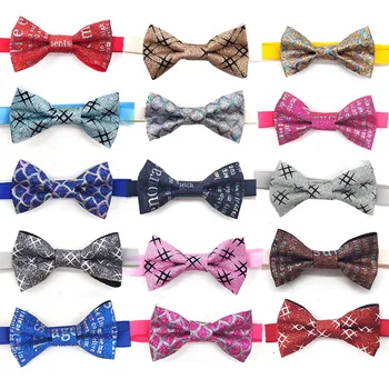 

30 Pcs Christmas Design Pet Grooming Product Puppy Cat Bow Ties Adjustable Dog Collar Bow tie Accessories Dog Supplier