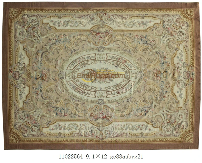 Французский aubusson ковер домашний декор в этническом стиле натуральная овца Античный стиль нео классический античный для гостиной