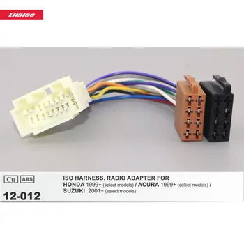 

DIN ISO Harness Adapter For HONDA Elysion/City/Airwave/Freed Car Factory Radio 20 Pins Male Cable Harness CU-ABS Plugs Wire