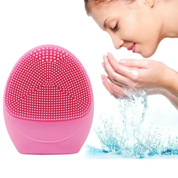 

Deep Pore Cleaning Exfoliating Ultrasonic Facial Cleansing Brush Washing Electric Massage Brush