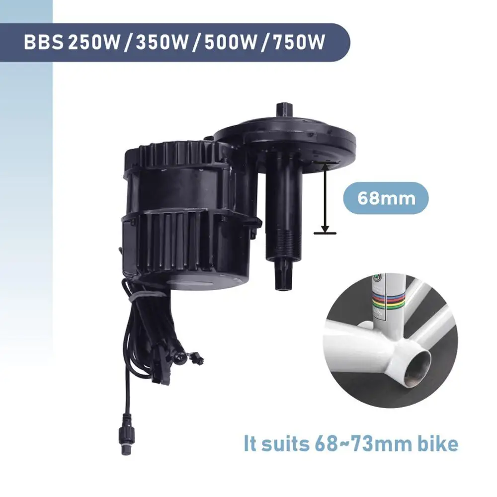 US $375.49 Bafang Motor BBS01B BBS02B BBSHD 250W 350W 500W 750W 1000W BBS01 BBS02 BBS03 Mid Drive Motor Electric Bike Ebike Conversion Kit