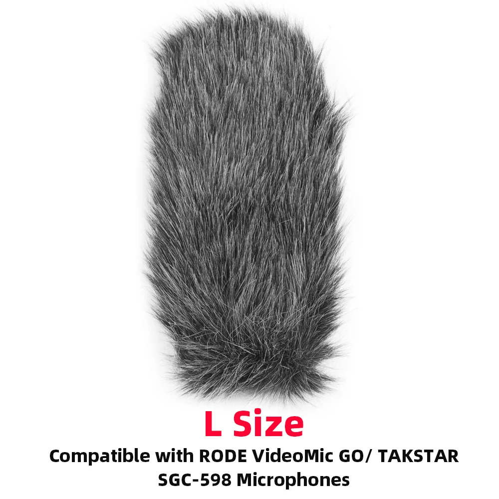 On-camera Microphone Furry Windscreen Mic Windshield Cover Muff For RODE VideoMic GO/ TAKSTAR SGC-598/ BOYA MM1 Microphone mic Microphones