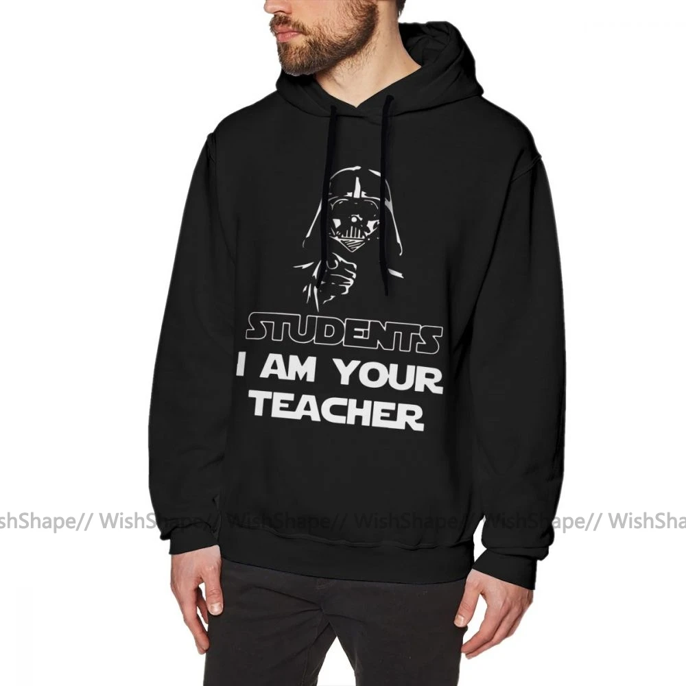 Математическая толстовка с капюшоном для студентов I Am Your, толстовка для учителя более большого размера, черный пуловер с капюшоном, осенняя длинная хлопковая крутая уличная толстовка с капюшоном