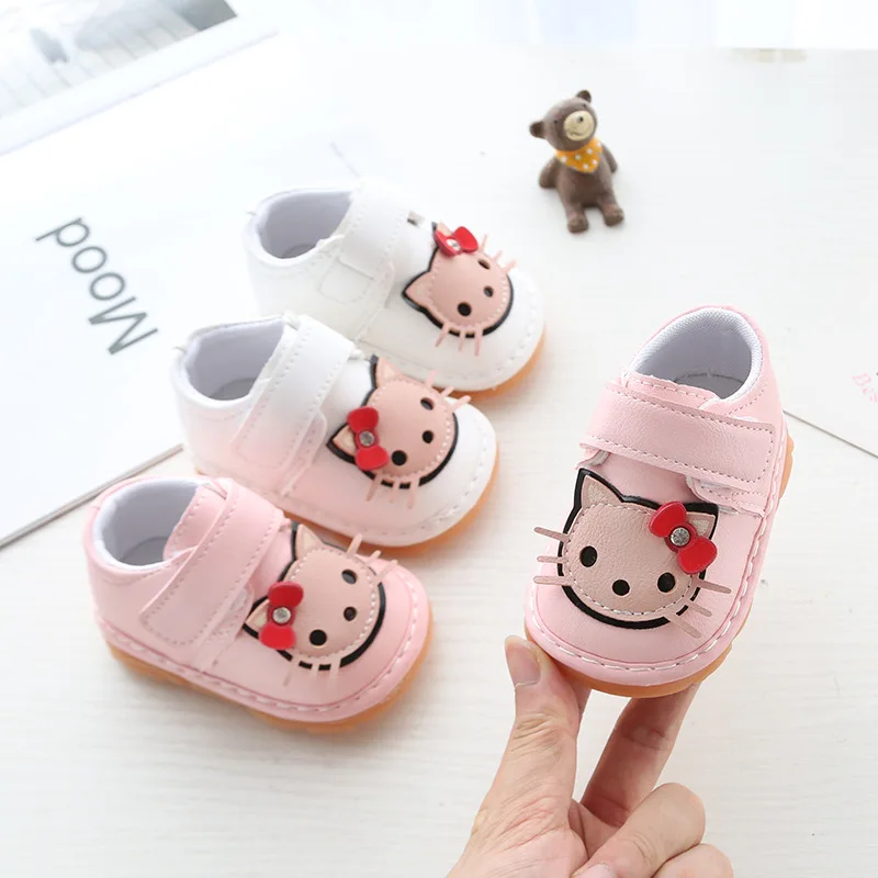 

Spring and Autumn New Children's Toddler Shoes 0-1 Years Old Baby Shoes Soft Bottom Cartoon Newborn Baby Shoes