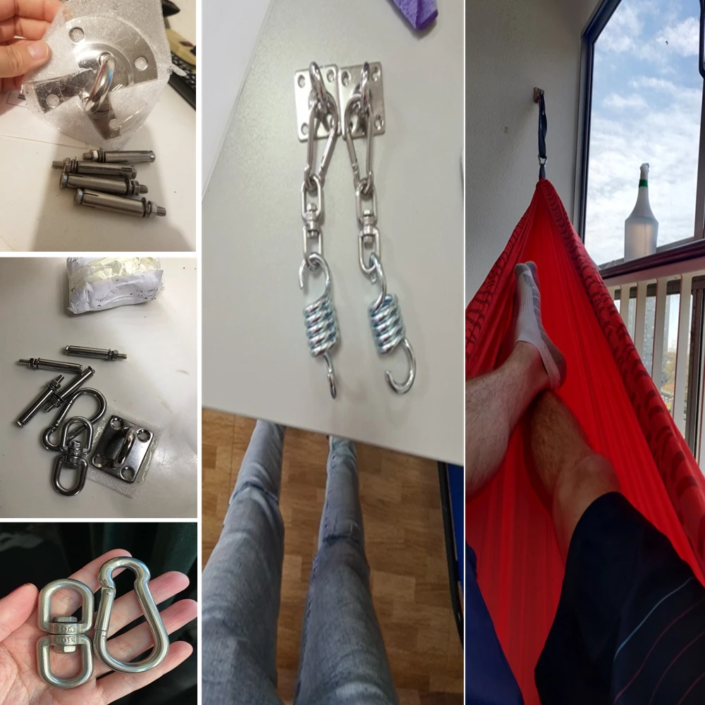 Stainless Steel Hammock Mount Ceiling Suspension Plates Hook Anchor Hanger Bracket For Gym Aerial Yoga Sex Swing Hanging Kit Stainless Steel Hammock Mount Ceiling Suspension Plates Hook Anchor Hanger Bracket For Gym Aerial Yoga Sex Swing Hanging Kit