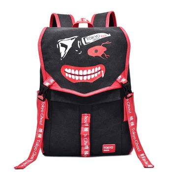 

NEW Anime backpack Tokyo Ghoul Canvas Backpack Students Shoulders Bag Schoolbags Laptop Bags men and Woman's Travel backpack
