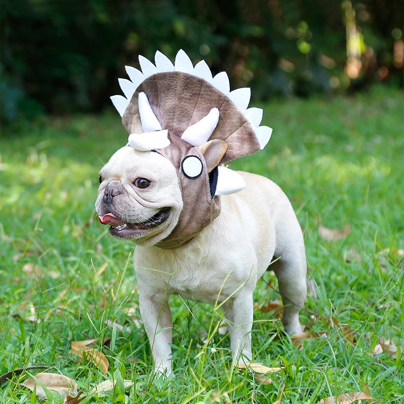 

Halloween Funny Pet Dog Hats For Small Dogs And Cats Cute Dinosaur Designer Chihuahua Pug Dog Scarf Clothes Accessories 10E