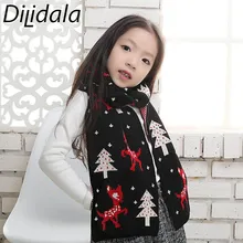 Dilidala/ зимний теплый кашемировый детский шарф, Рождественский декоративный нагрудник, Женская шаль, праздничный Подарочный шарф