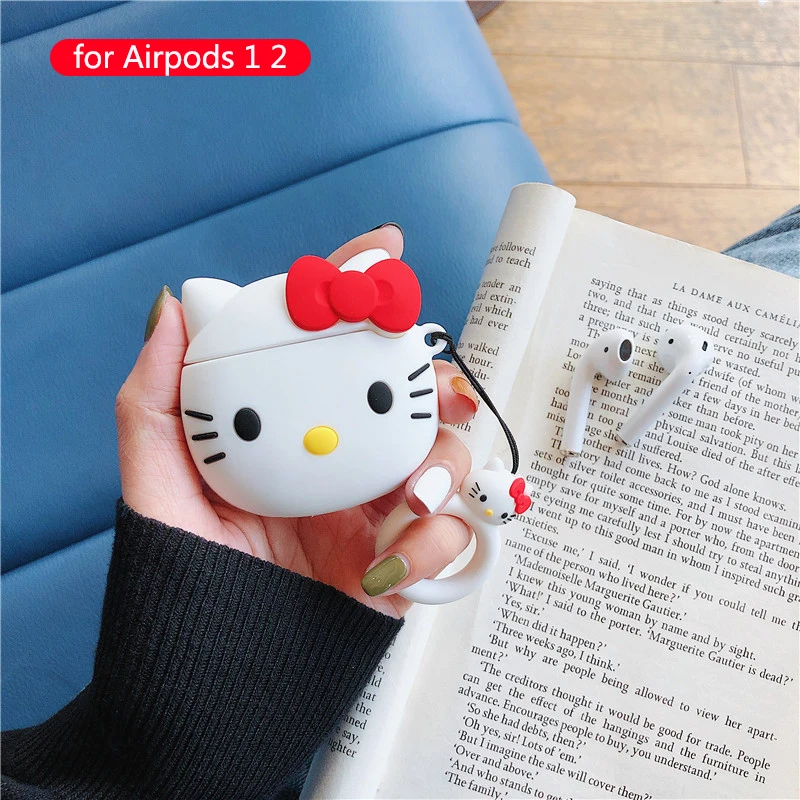 65 Для Apple Airpods чехол силиконовые милые аксессуары для мультяшных Airpods 2 Наушники коробка Беспроводная bluetooth-гарнитура защитный чехол - Цвет: 65