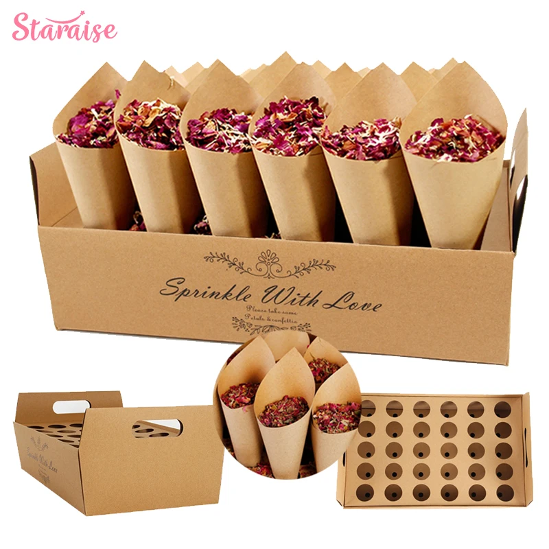 Подставка для конфетти из натурального волокна подставка свадебного украшения |