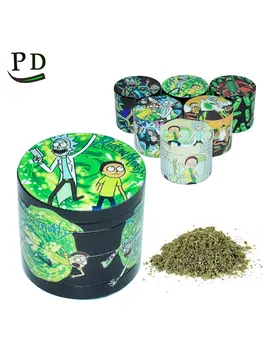 

40*36MM Printed Herbal Herb Grinder Weed Tobacco Grinder Metal Spice Weed Grinder Smoke Tools