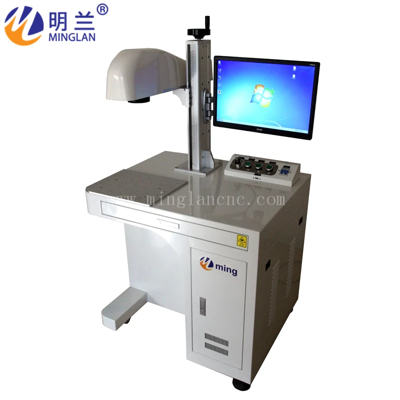  MINGLAN 50W fiber laser marking machine with Computer for deep marking MLF-50W