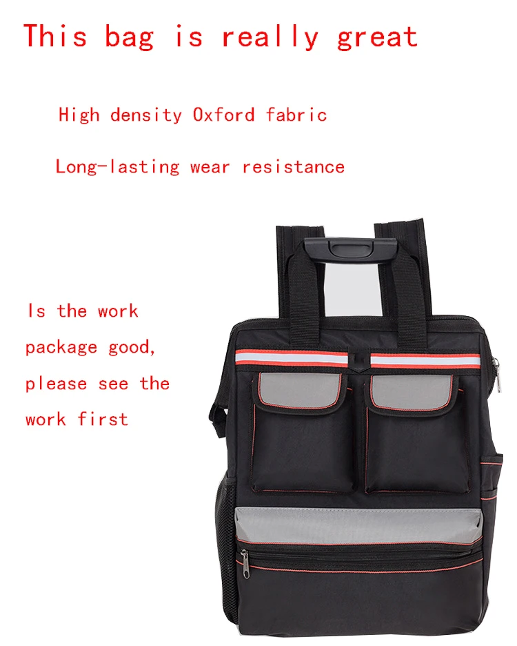 tool bags for sale Oxford Cloth Electrician Elevator Repair Belt Hardware Tool Storage Large Capacity Travel Shoulder Tool Backpack leather tool bag