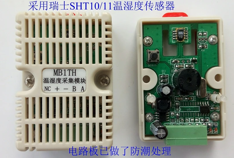 

Temperature and Humidity Sensor Transmitter SHT10 Acquisition Module Modbus RTU RS485