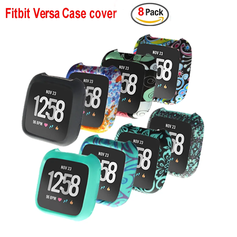 ТПУ силиконовый чехол для Fitbit Versa чехол для экрана часы корпус Защита смарт-браслет умные часы предмет одежды устройства relogio