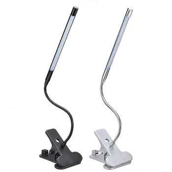 

USB Led Book Light Mini Clip-On Flexible Bright LED Lamp Light Book Reading Lamp For Travel Bedroom Book Reader