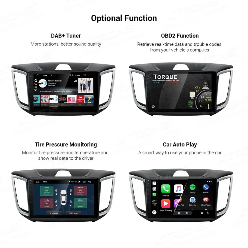 XTRONS 10,1 ''ips новейший Android DSP Автомобильный мультимедийный стерео радио плеер для hyundai iX-25- Creta- без DVD