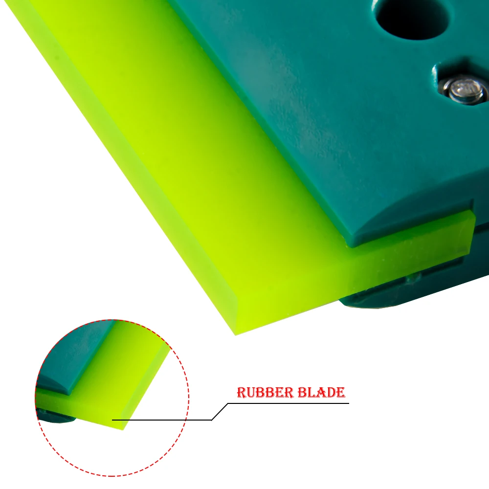 14x9cm Window Tint Tool 2in1 Double Side Wool Felt Squeegee Soft Rubber Scraper Vinyl Car Wrap Film Installing Water Remover