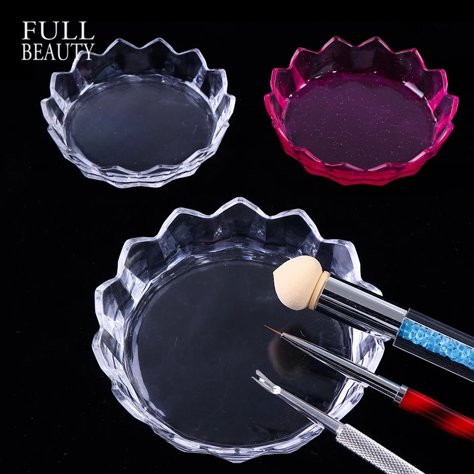 Многофункциональный Розовый Прозрачный чехол для ногтевого дизайна пластиковый