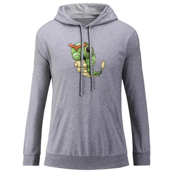 

Pokemon Caterpie Hoodie Metapod Weedle Eevee Jolteon Vaporeon Flareon Women Graphic Sweatshirt Strings Hooded Pullover Present