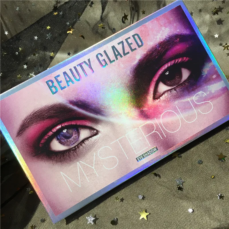 BEAUTY GLAZED брендовый макияж 18 оттенков тени для век Палитра прессованные блестящие