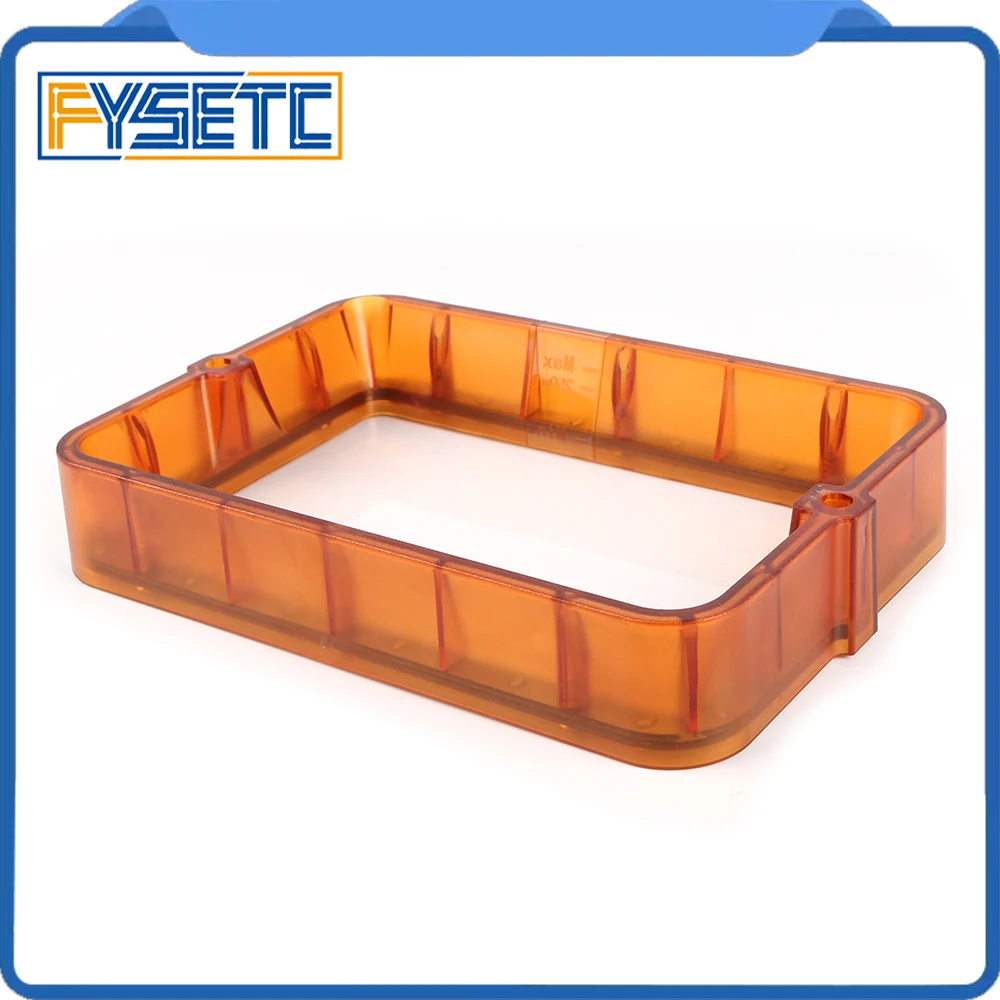 Прозрачный оранжевый Материал стойки 178*120*30 мм для DLP SLA 3d принтер пластиковая Смола НДС для Wanhao D7 Фотон FEP пленка стальное кольцо