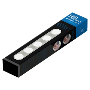 

Mirror Headlight 5 Bulb Portable Suction Cup LED Fill Light Makeup Lamp Makeup Mirror Bulb