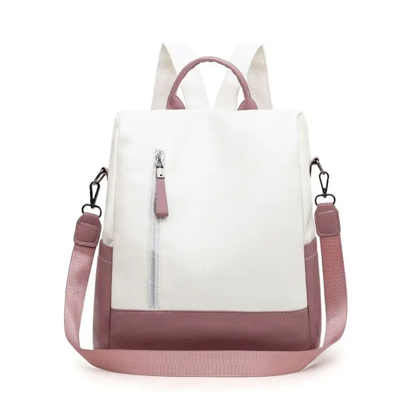 

WoMan Anti-theft Backpack Casual Leather Rucksack Laptop Travel Shoulder Bag