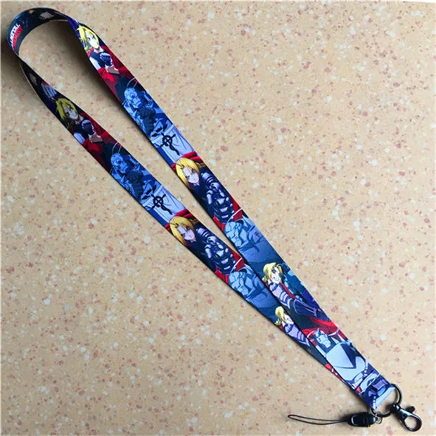 Японский Аниме Стальной алхимик брелки шейный ремешок Ремешки для ключей