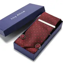 Свадебный галстук, жаккардовый тканый шелковый платок& Cufink& зажим для галстука& галстук, классический свадебный подарок для мужчин