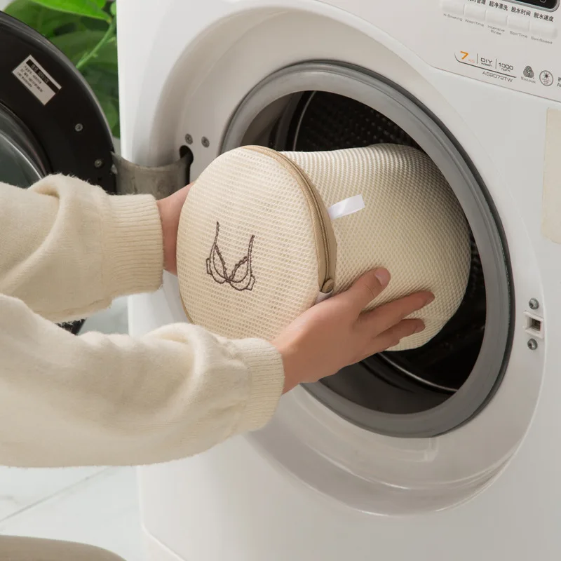 Embroidery Laundry Bags for Washing Lingerie Clothes, High Quality Mesh Laundry Wash Bag, Storage Underwear Sock Washing Pouch
