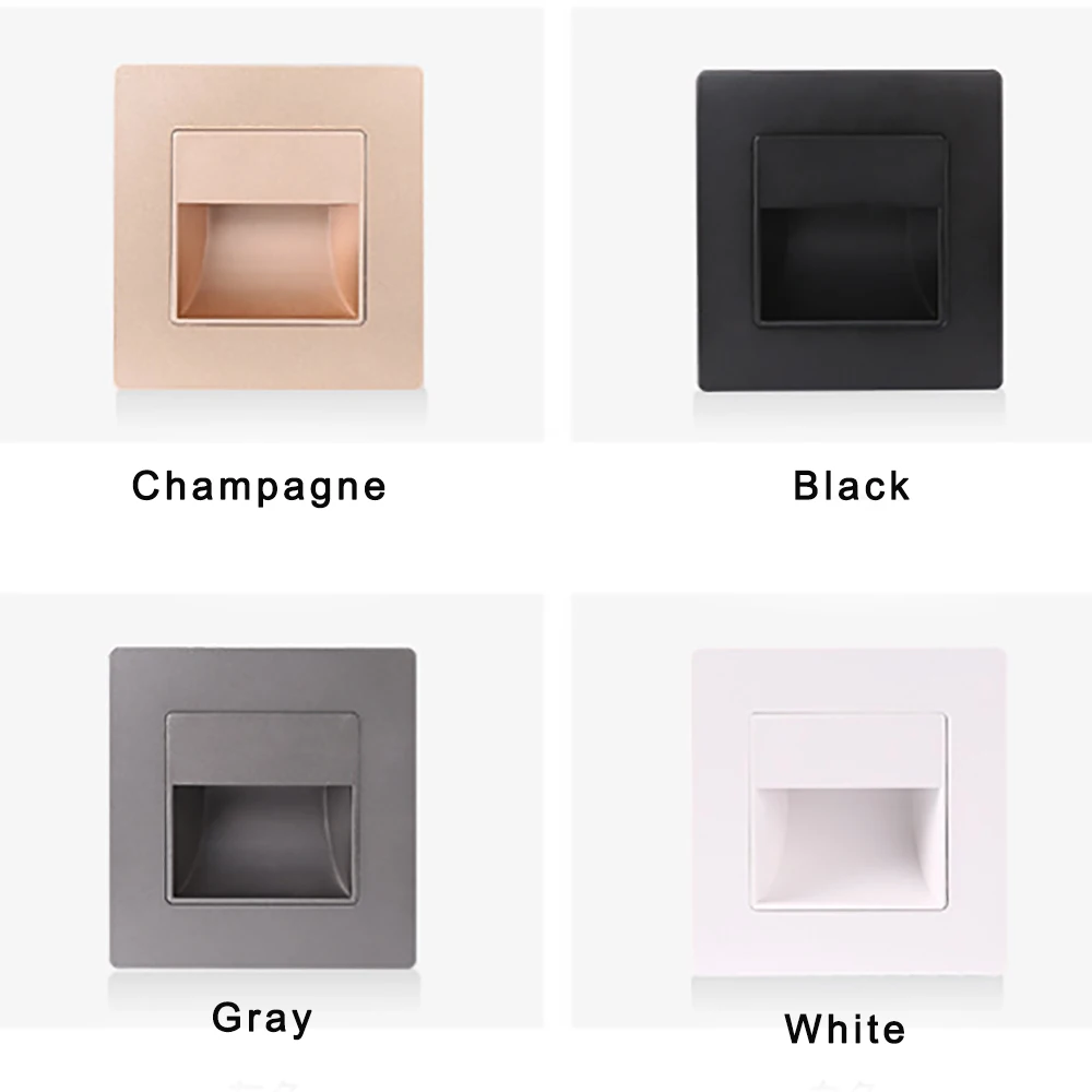 SANDIY 북유럽 벽 램프 Led 계단 조명 스위치 야간 조명 중단 된 방 장식 조명기구 욕실 발코니 단계 머리맡 램프