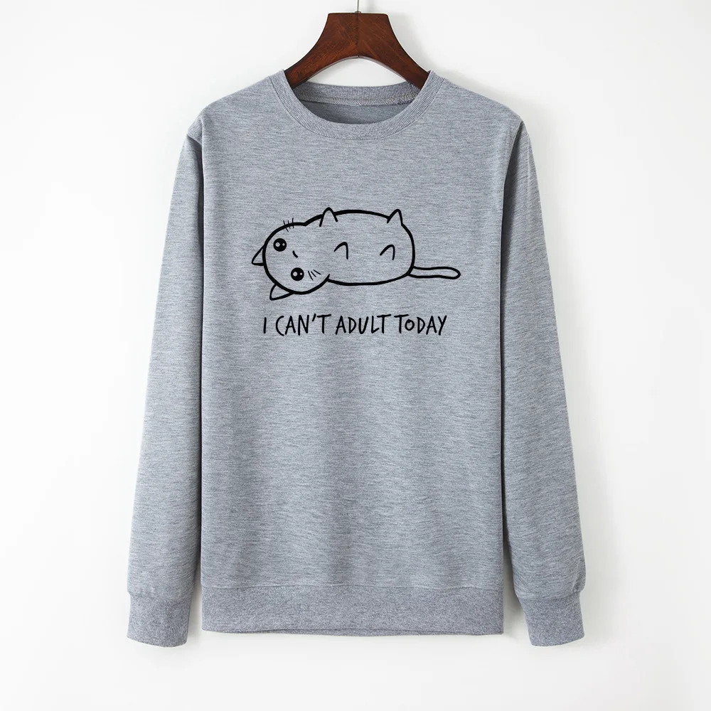 

Women Hoodie Pullover Streetwear Female Casual Pullovers Cute Cat Print Sweatshirt Spring Autumn Hoodies Sweatshirts Tops