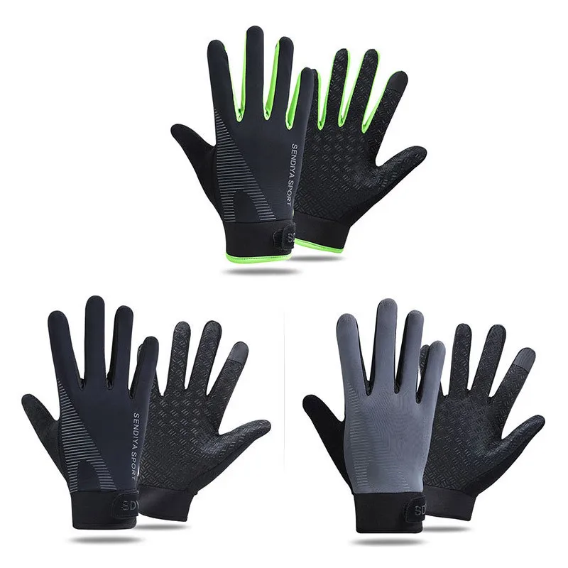 2021 Thin breathable sun protection sports fitness hiking gloves quick