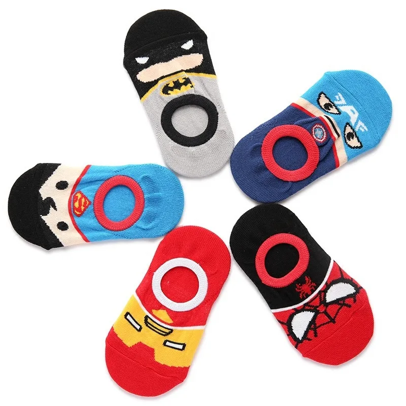 Летние хлопковые Мстители Железный человек Супермен без шоу Бэтмен Человек паук