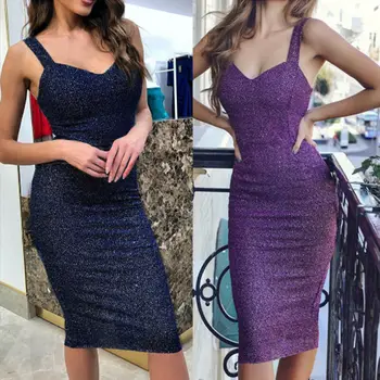 

Women's Bandage Bodycon Sleeveless Stylish Cocktail Party New Short Mini Dress Sexy Lady Bikini Cover Up Beachwear
