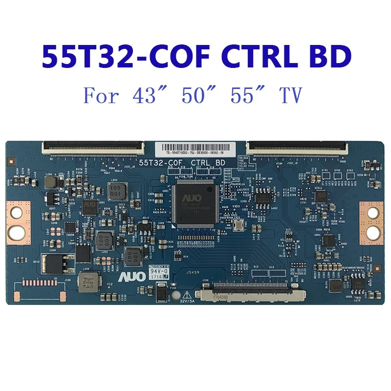 Original 55t32c0f Ctrl Bd Tcon Board For 43" 50" 55" Tv Replacement